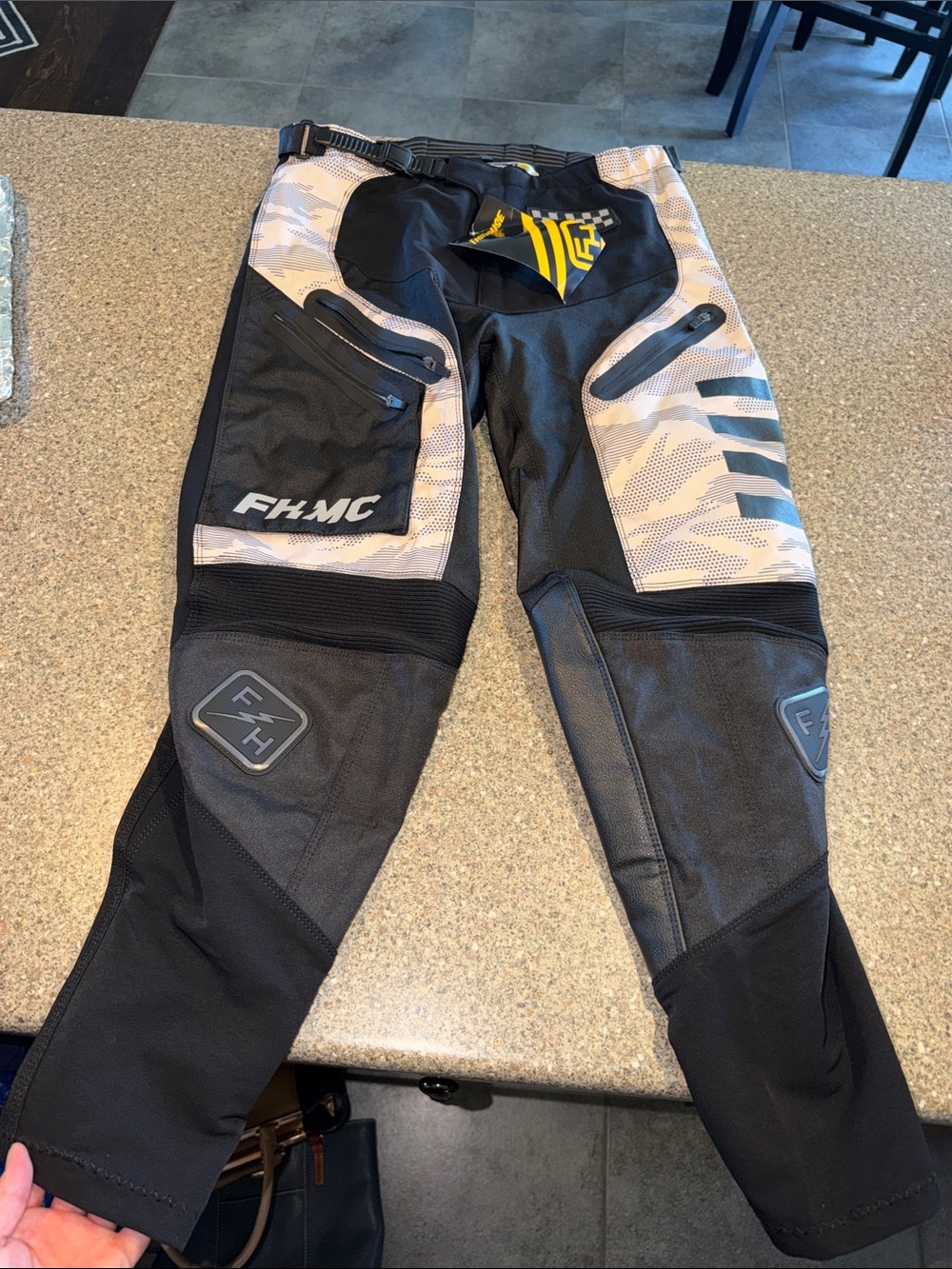 Fasthouse Men's Black and Tan Technical motocross Riding Pants